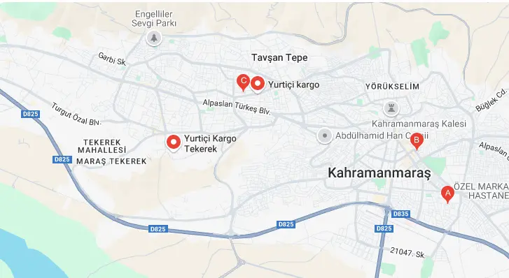 Yurtiçi Kargo Kahramanmaraş